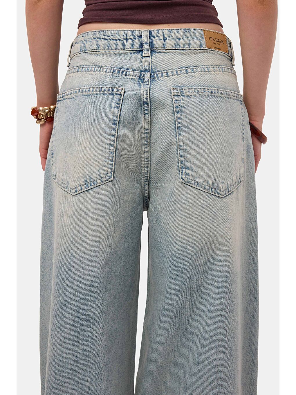 Mavi Kadın Jean Renk 4s6-32 Süper Baggy Fit %100 Pamuk Denim Jean-4