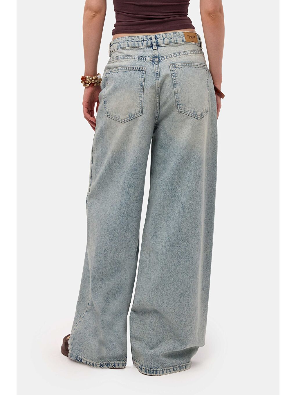Mavi Kadın Jean Renk 4s6-32 Süper Baggy Fit %100 Pamuk Denim Jean-5