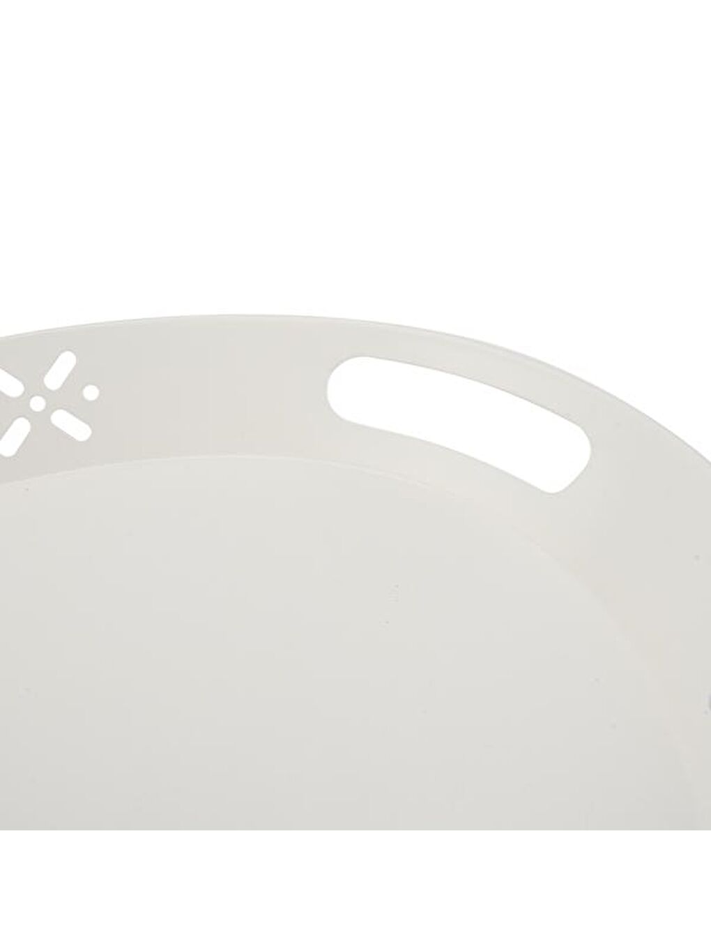 Romantik Tepsi - Beyaz - 52x39 cm-2