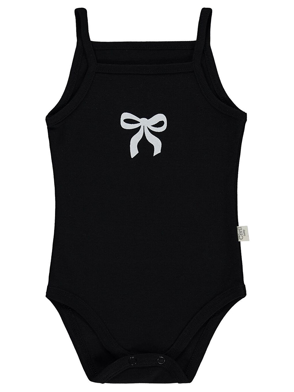 Baby Fiyonk Empirmeli İp Askılı 5 Li 1-36 Ay Çıtçıtlı Badi - Bej 12-18 Ay-2