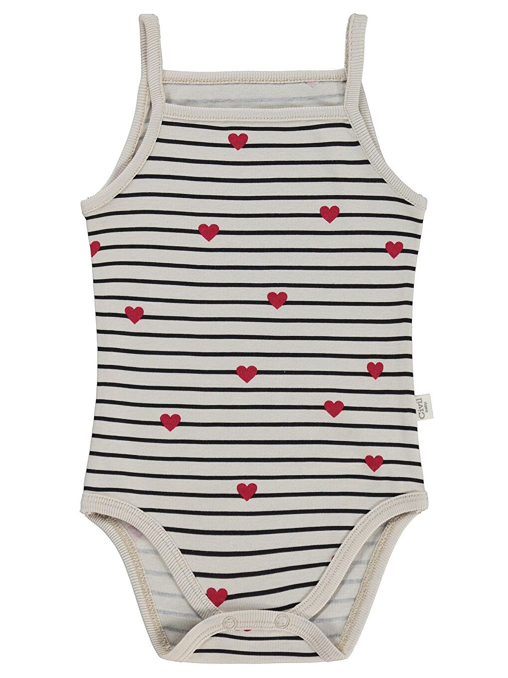 Baby Fiyonk Empirmeli İp Askılı 5 Li 1-36 Ay Çıtçıtlı Badi - Bej 12-18 Ay-4