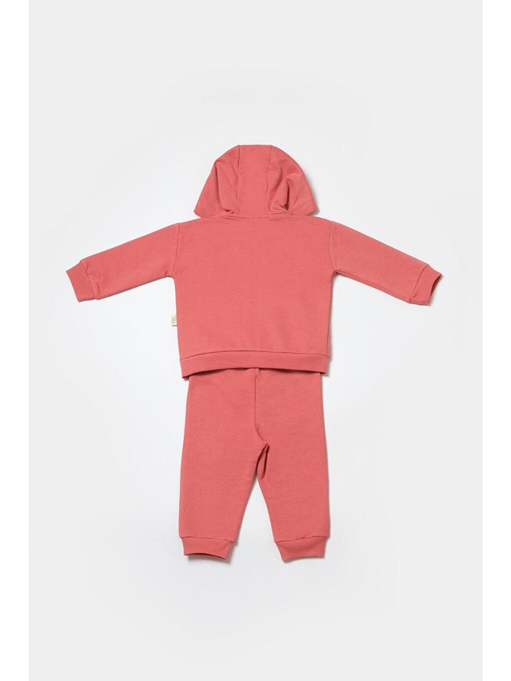 BabyCosy Organic  Pembe Kapüşonlu Ceket & Pantolon - 2