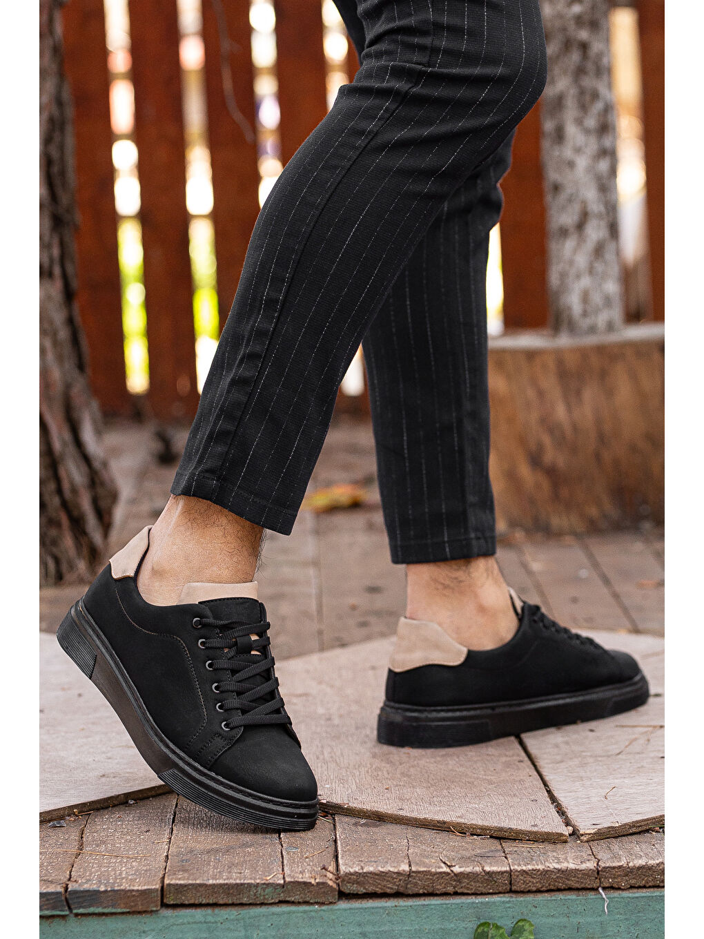 Siyah Markus Günlük Ortopedik Erkek Klasik Ayakkabı