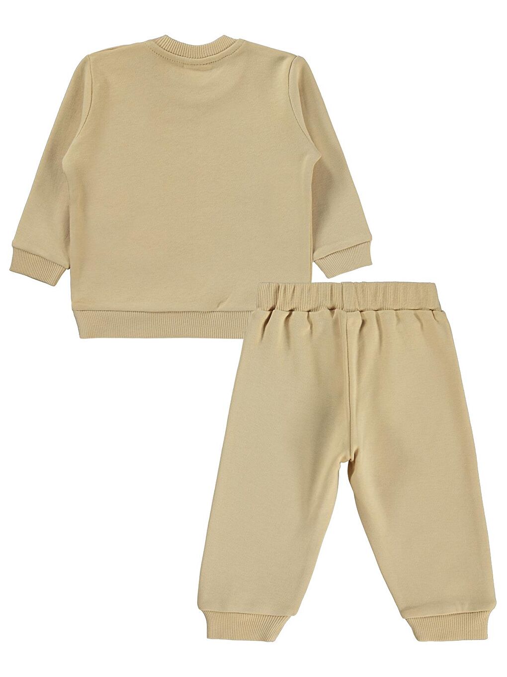Baby Zürafa Baskılı 6-18 Ay Takım - Kahverengi 9-12 Ay-3