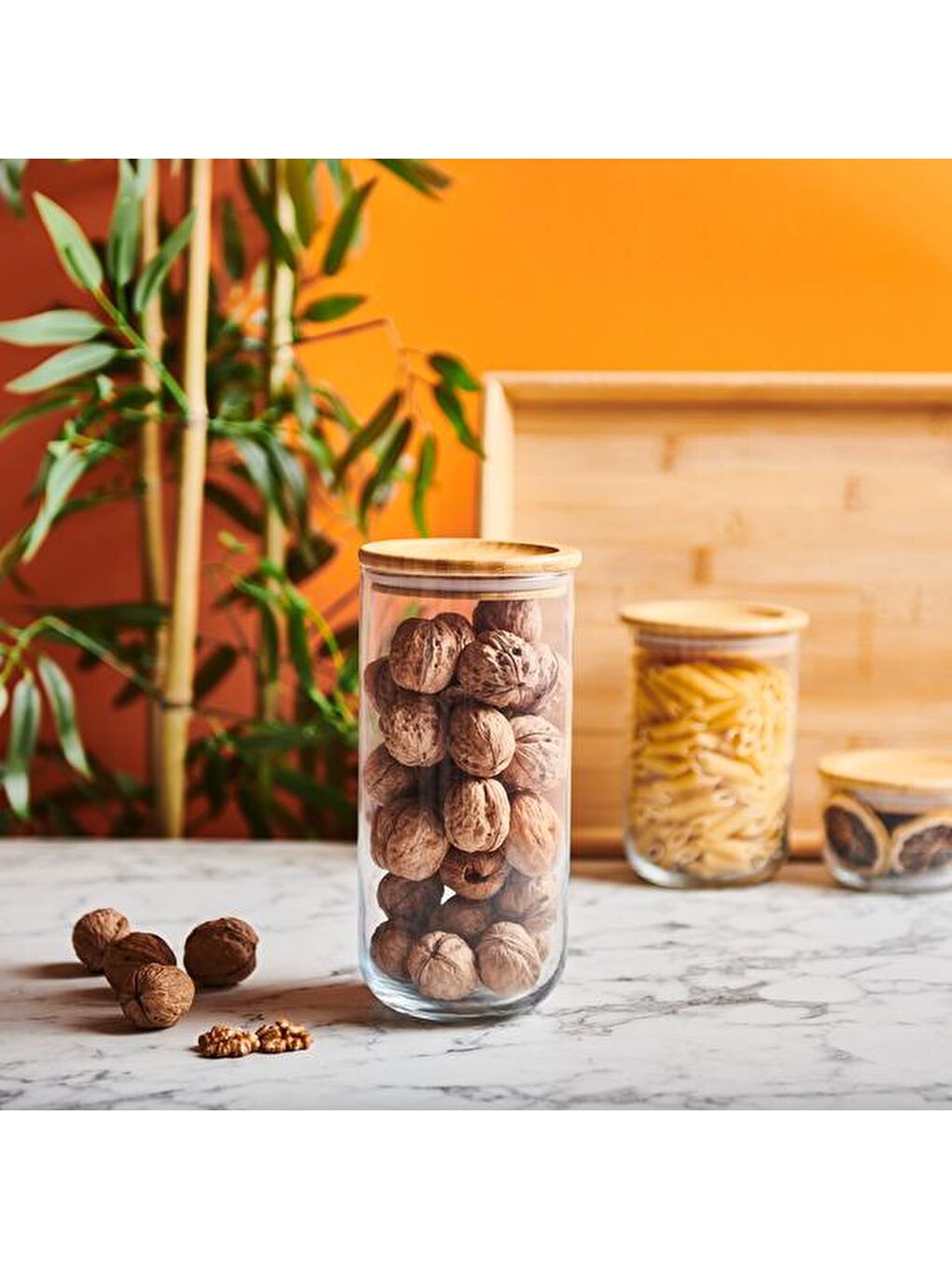 Renksiz Duo Cam Saklama Kabı - 1300 ml