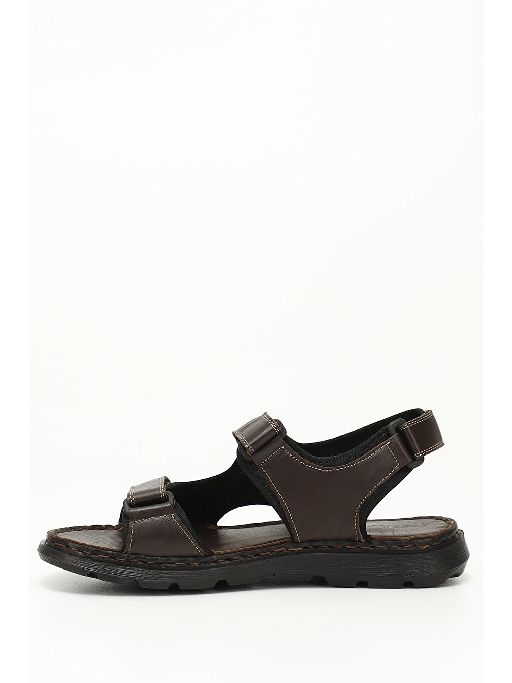 Kahverengi TÜTÜN KAHVE  Hakiki Deri Erkek Sandalet 42434-2