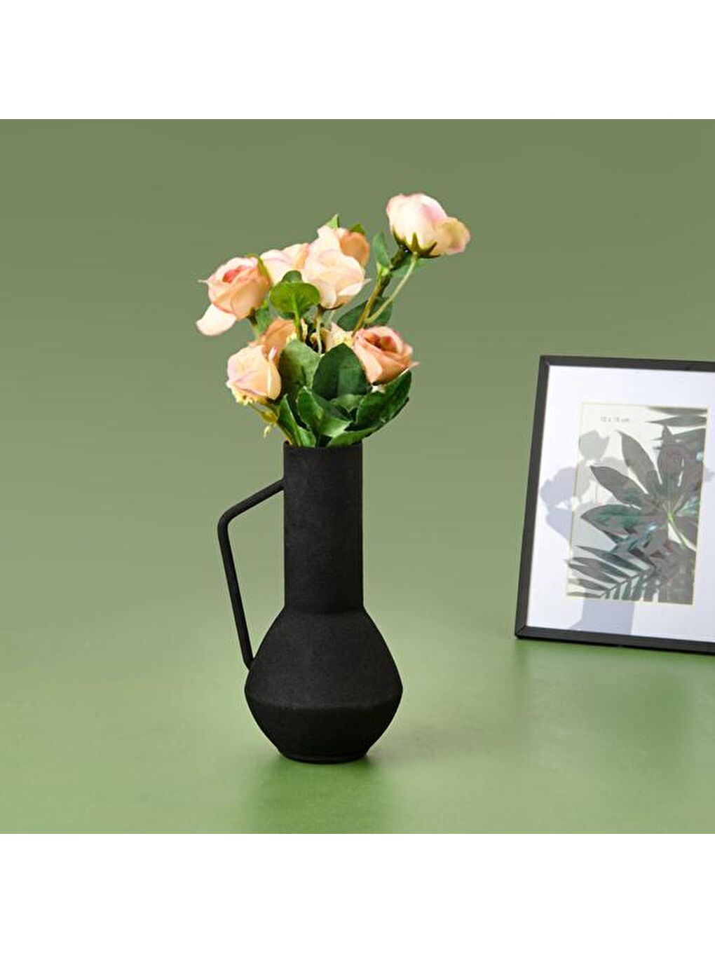 Kio Vazo - Siyah - 10,5x9x17,5 cm