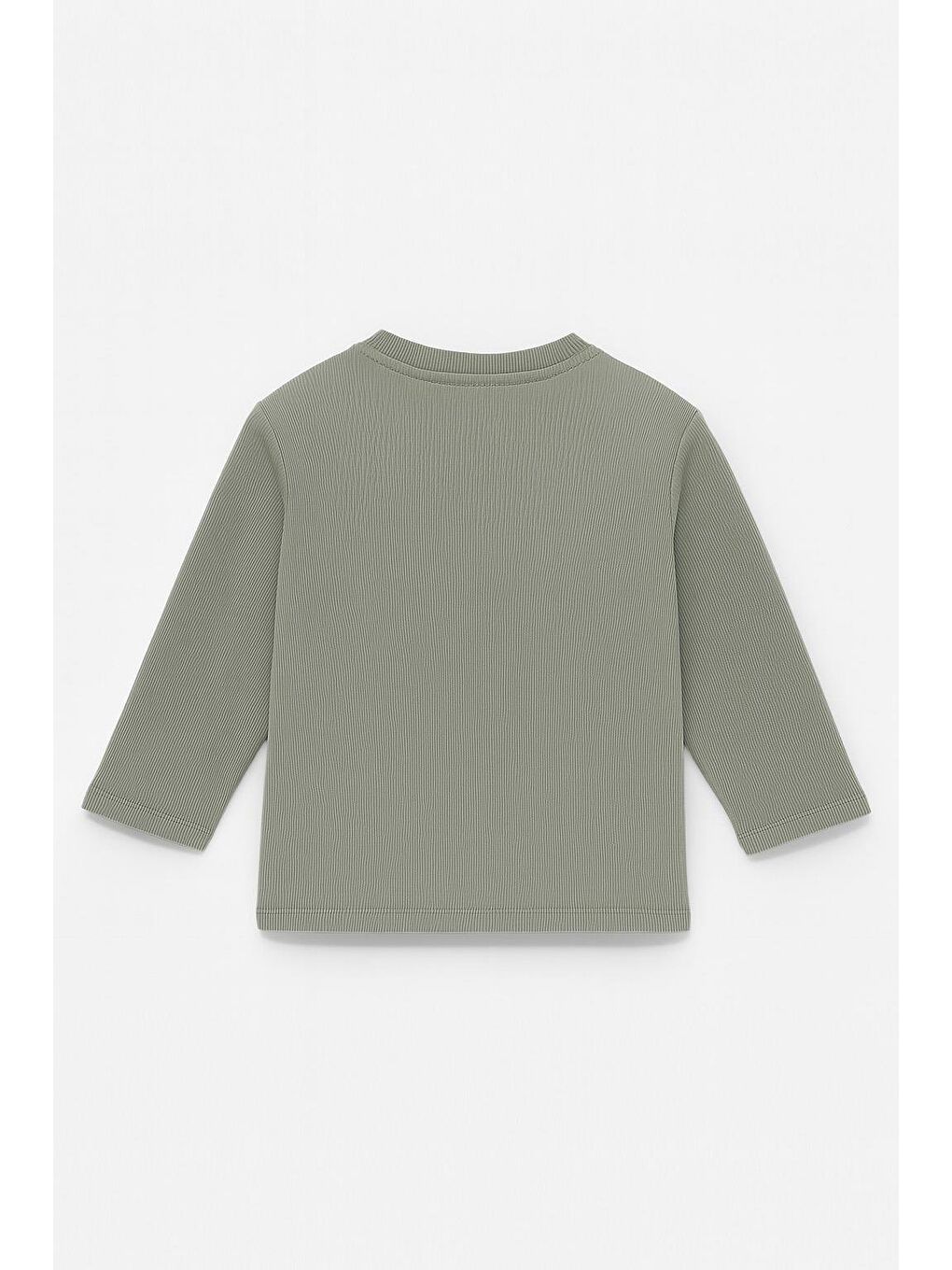 Ekru Unisex Çocuk Happiness Nakışlı Cepli Fitilli Kaşkorse Tişört-1