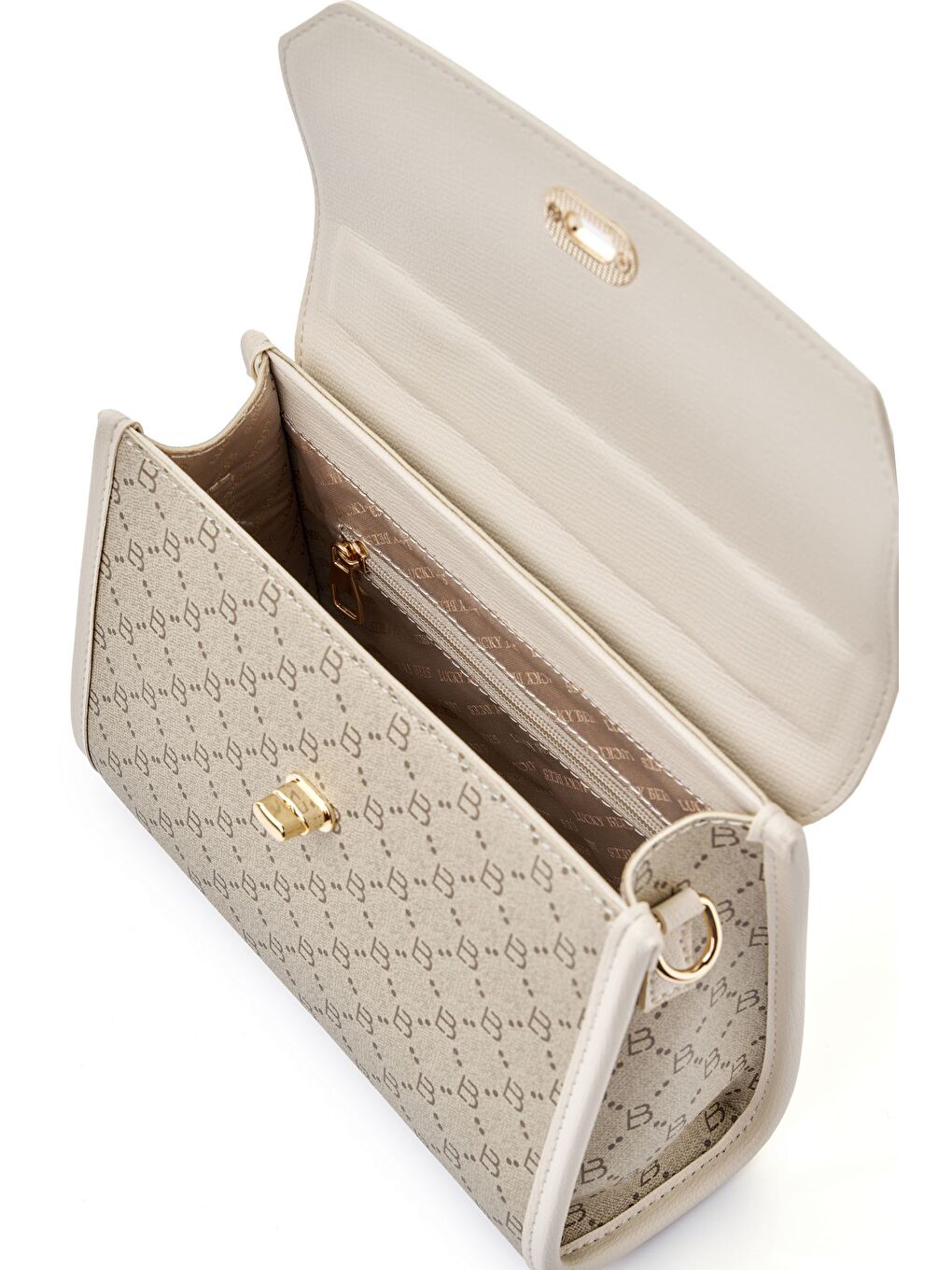 Ekru Novaya Kadın El Çantası-4