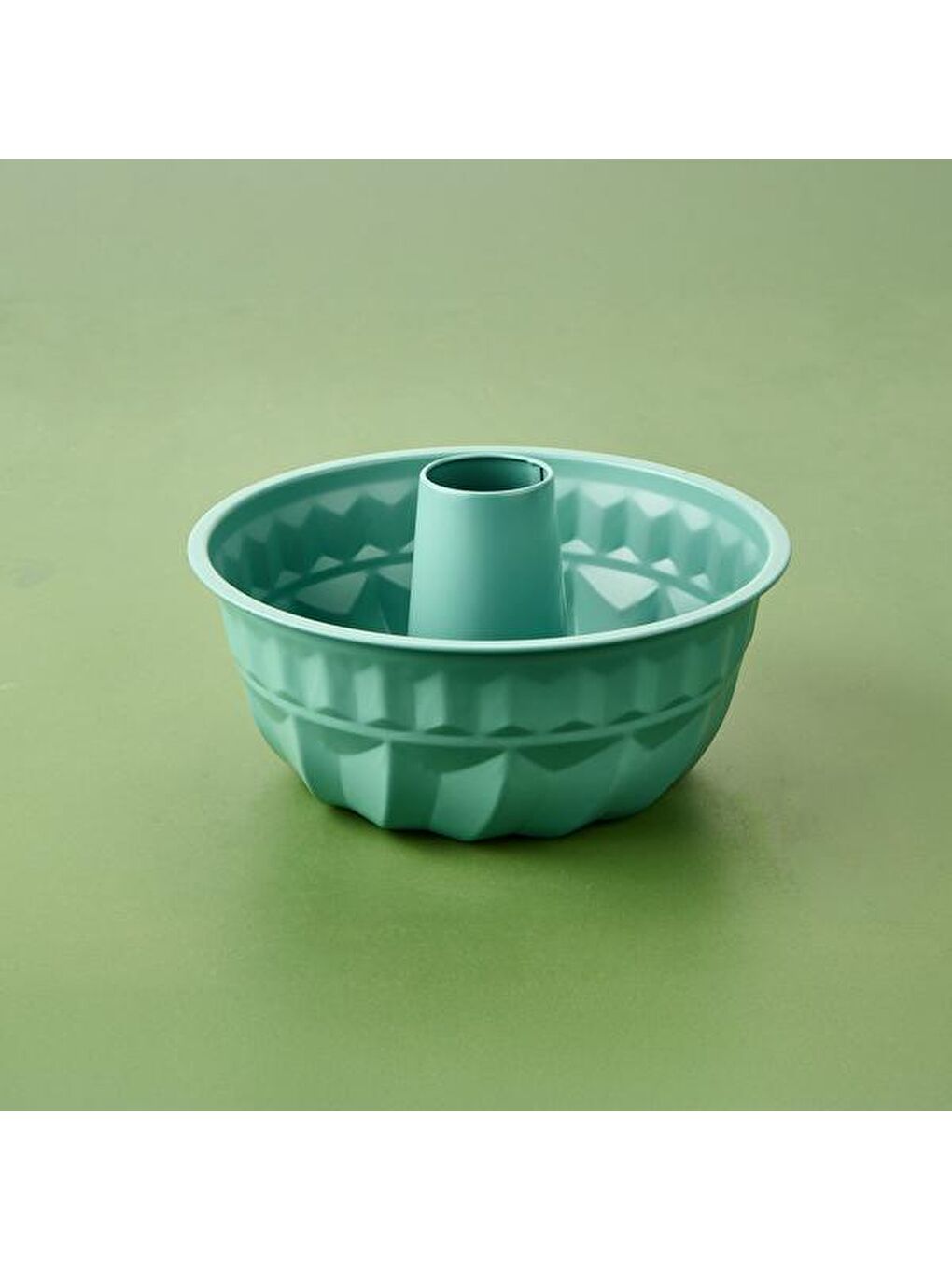 Borulu Yapışmayan Kek Kalıbı - Turkuaz - 25x10 cm-1