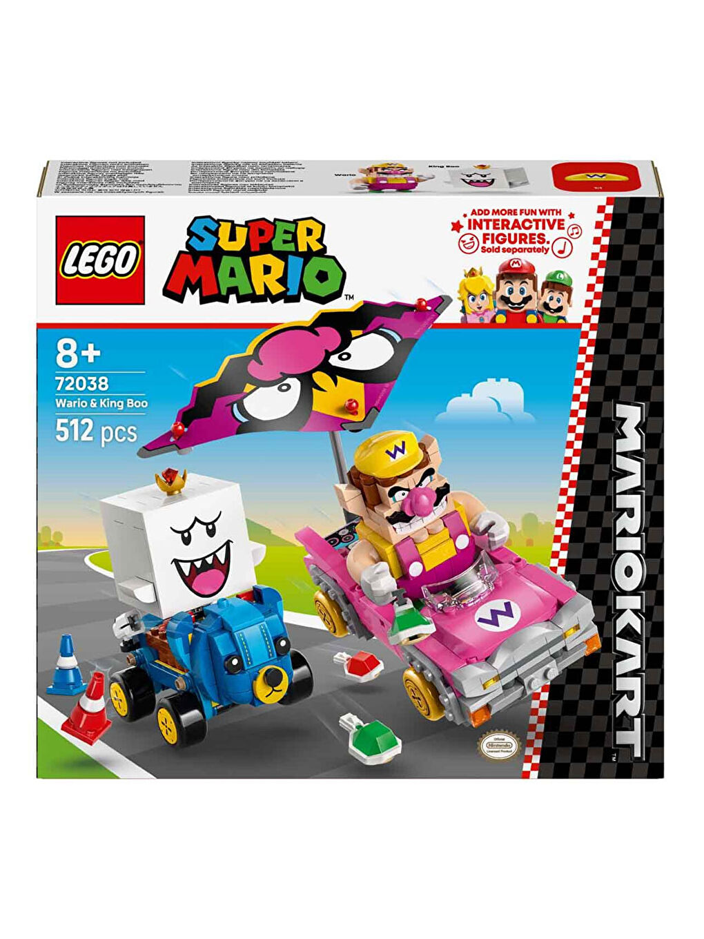 Super Mario: Mario Kart Wario ve King Boo 72038-4