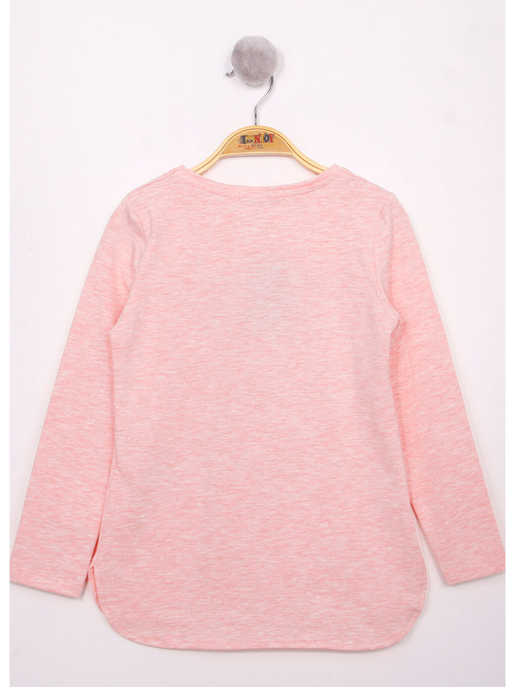 Pembe Kız Çocuk Fashion Baskılı Tişört-1