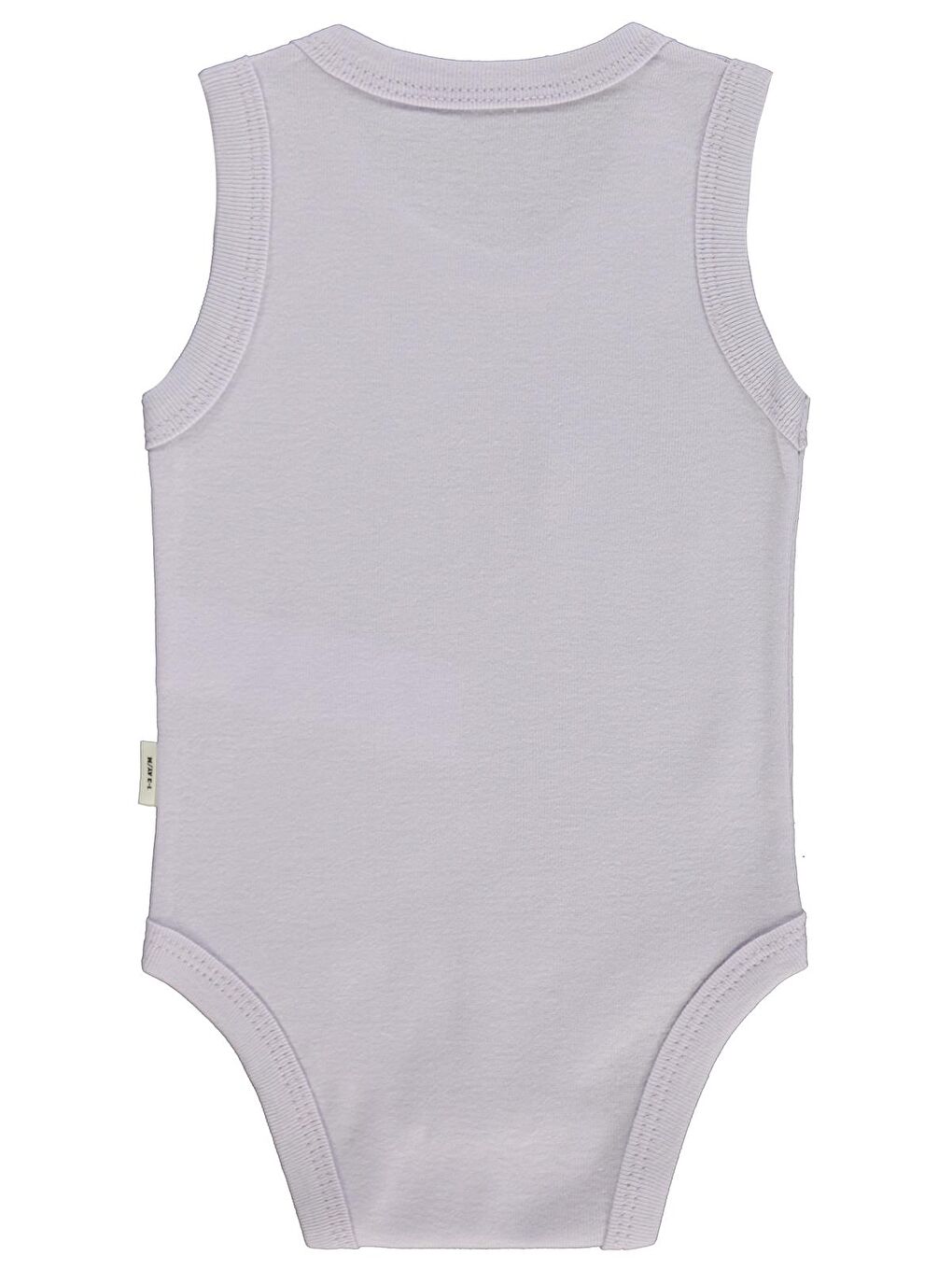 Baby Baskılı 0-3 Yaş Çıtçıtlı Badi - Lila 3-4 Yaş-2