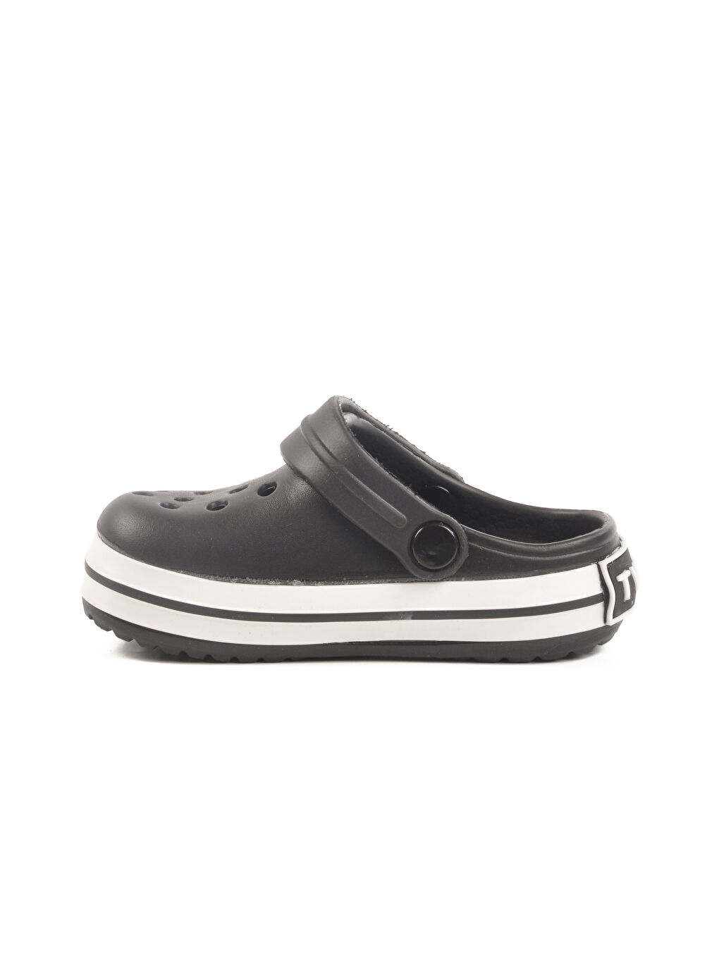 Siyah Eva Hafif Unisex Çocuk Sabo Terlik 214 P-1