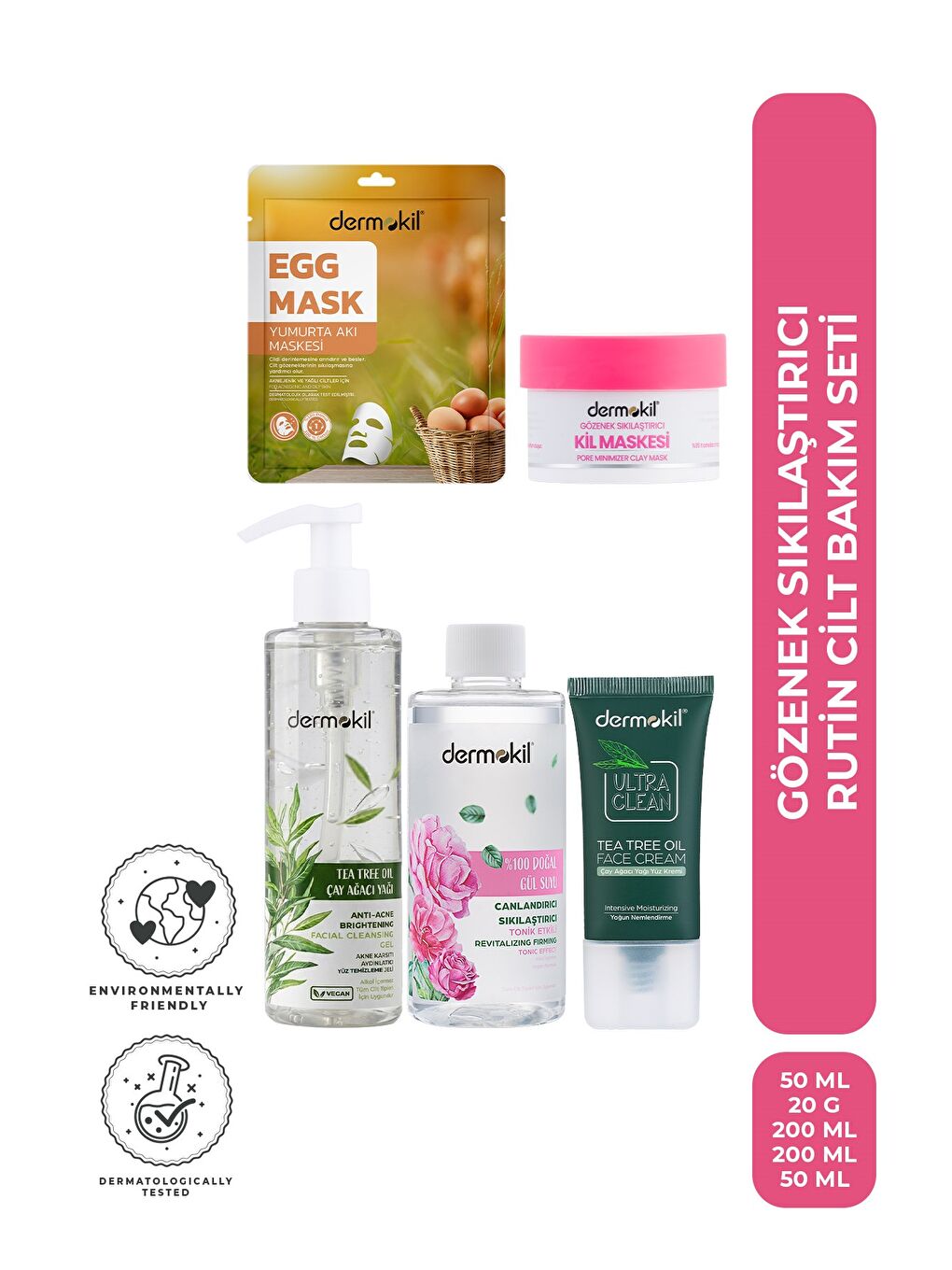 Gözenek Sıkılaştırıcı Rutin Cilt Bakım Seti