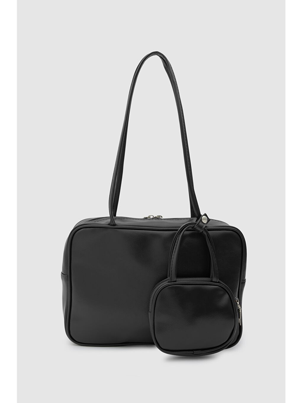 Choker Charmlı Omuz Çantası Siyah-1