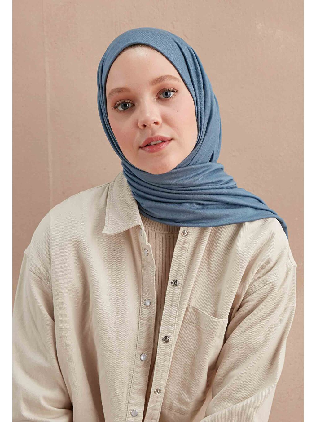 Penye Şal İndigo-1