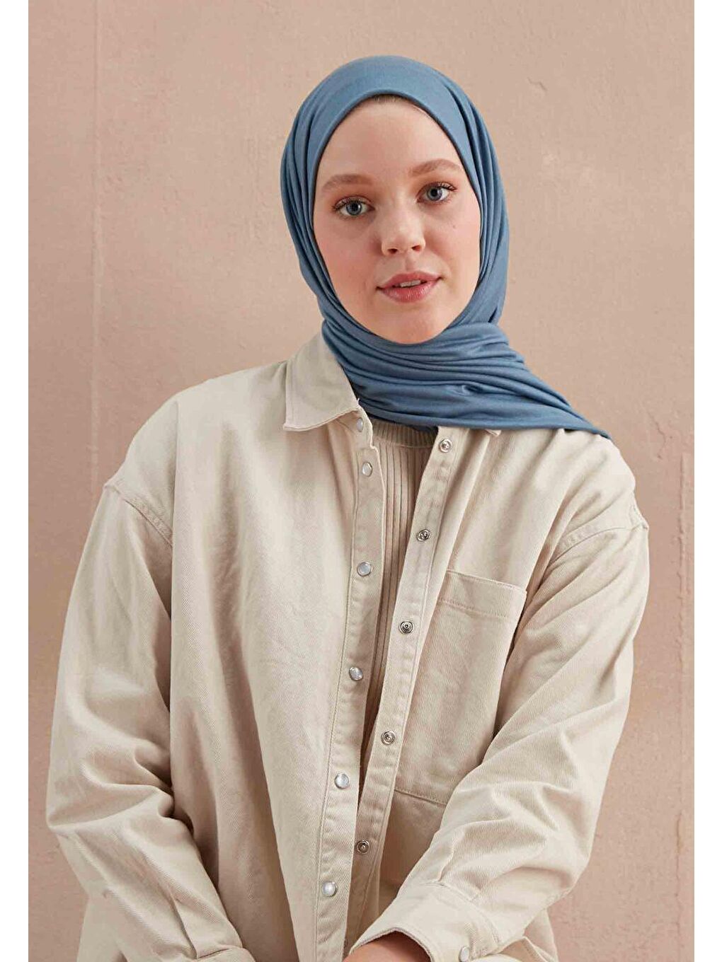 Penye Şal İndigo-3