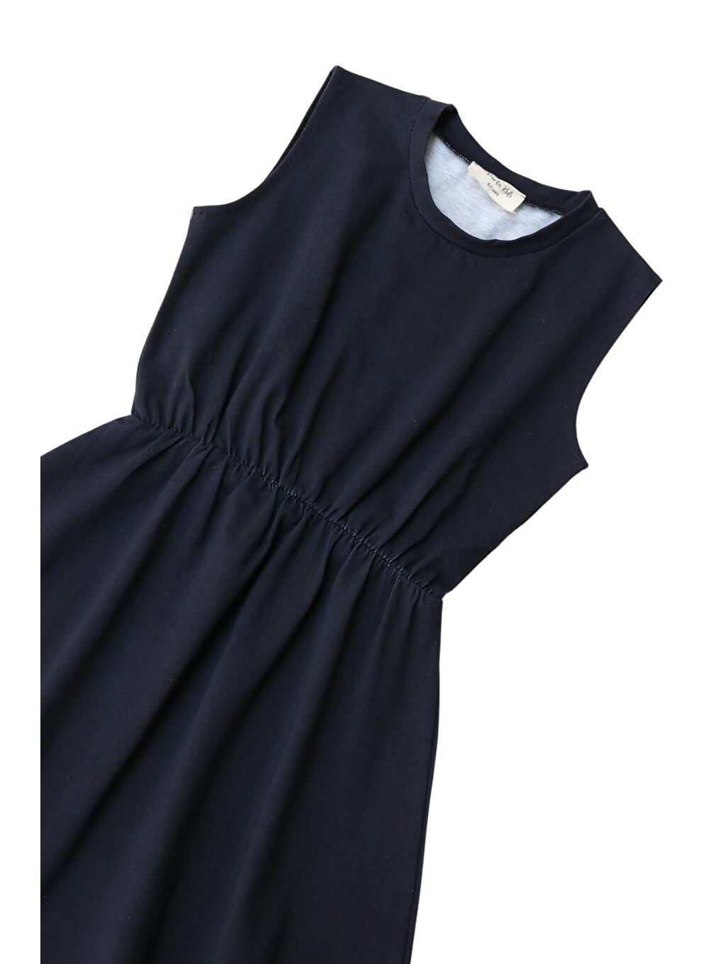 Kız Çocuk Antrasit Elbise Beyaz Toka Takım-5