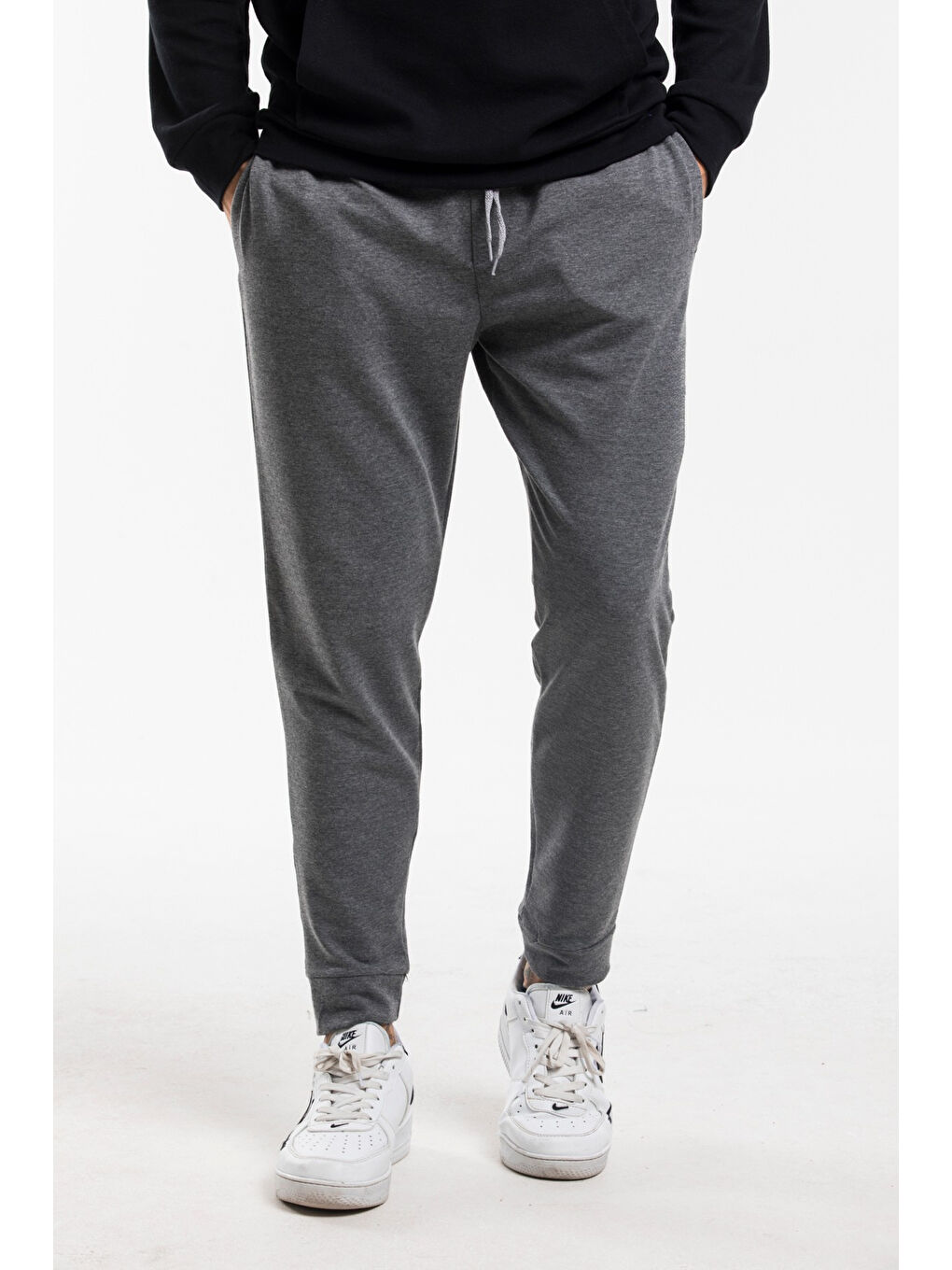Antrasit Regular Fit İnce  Jogger Erkek Jogger Eşofman Altı SPR25EA81-1