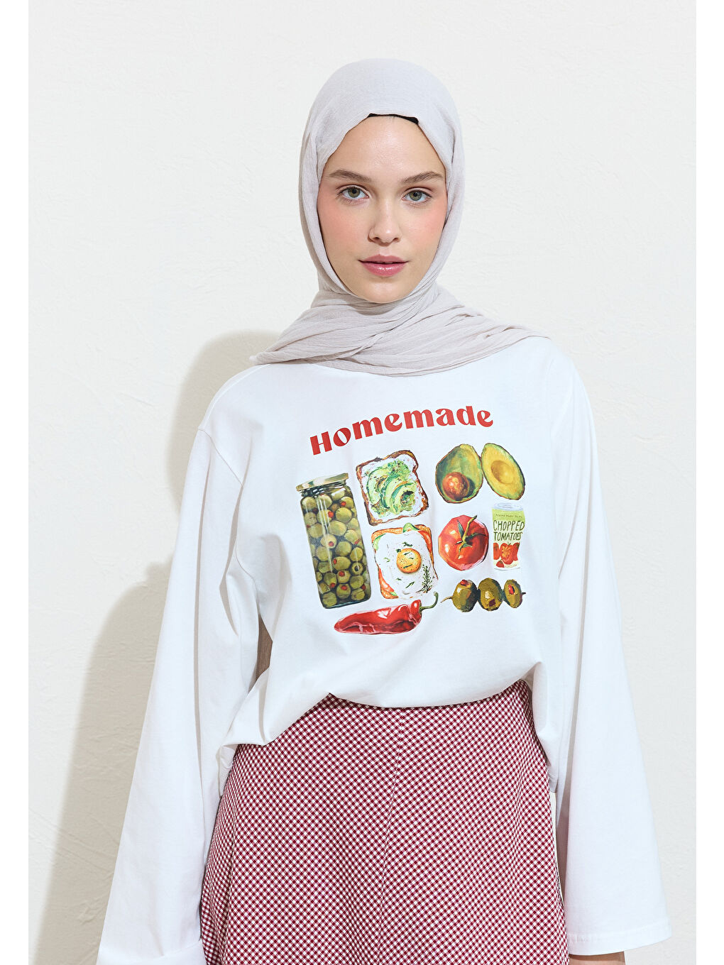 Gri PAMUKLU KETEN ŞAL SEA SALT FOAM-2