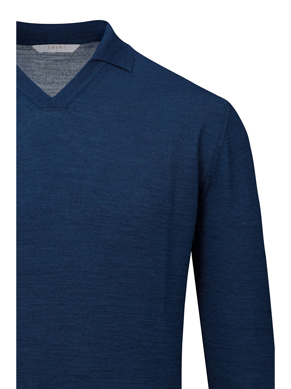 İndigo indigo Regular Fit Polo Yaka Yünlü Kazak-1