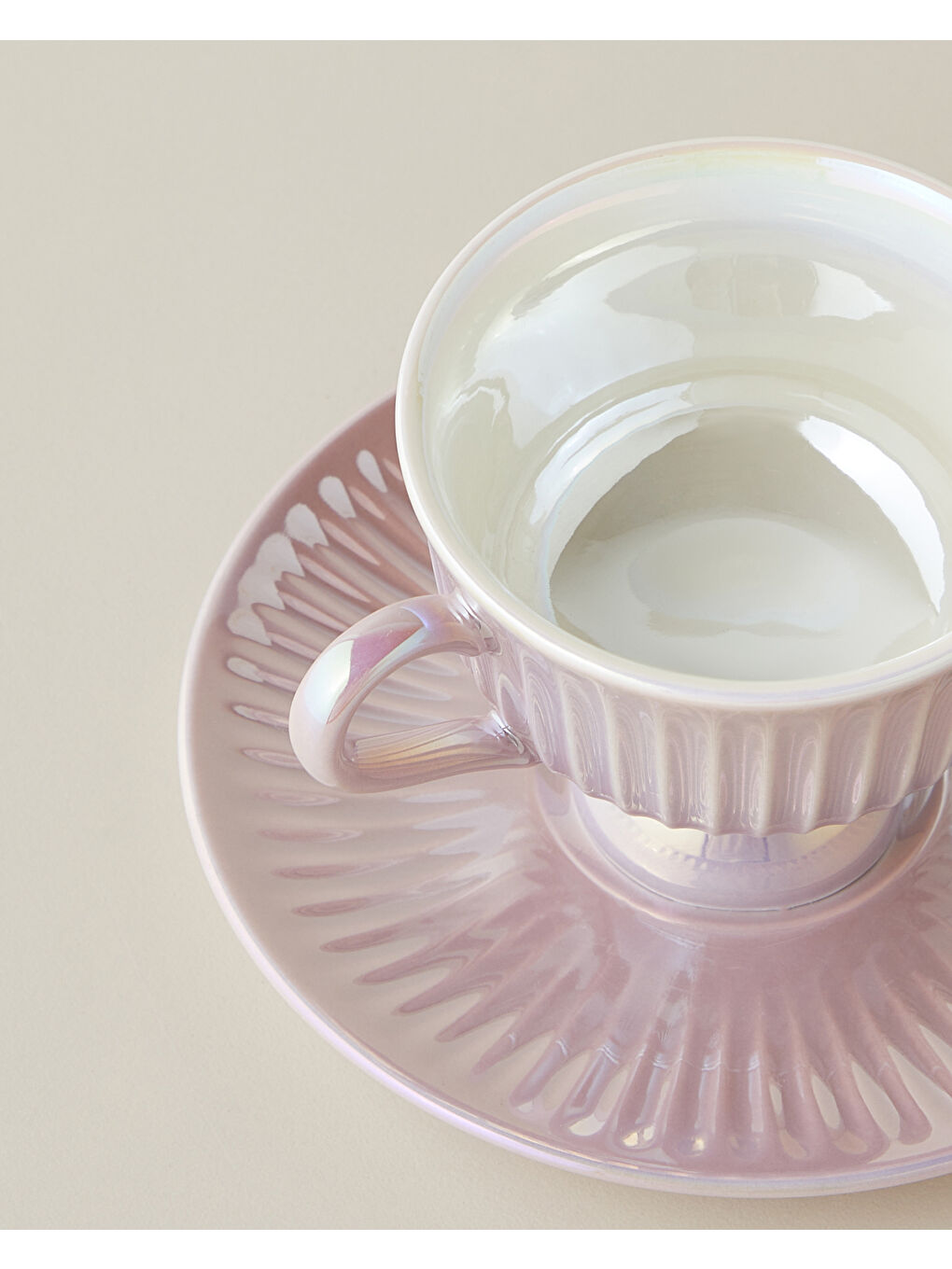 Perlisse New Bone China 12 Parça 6 Kişilik Kahve Fincan Takımı 90 ml Lila-2