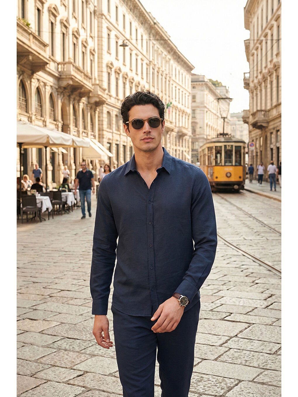 İndigo Regular Fit Klasik Yaka Uzun Kollu Gömlek CF26S121640-1