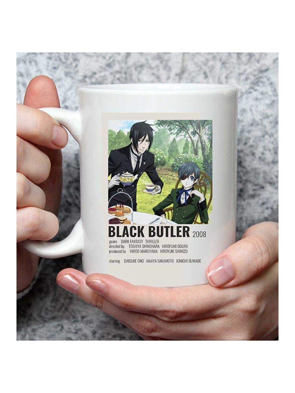 BAM HEDİYELİK EŞYA Karışık Black Butler Anime Tasarımlı Kupa Bardak