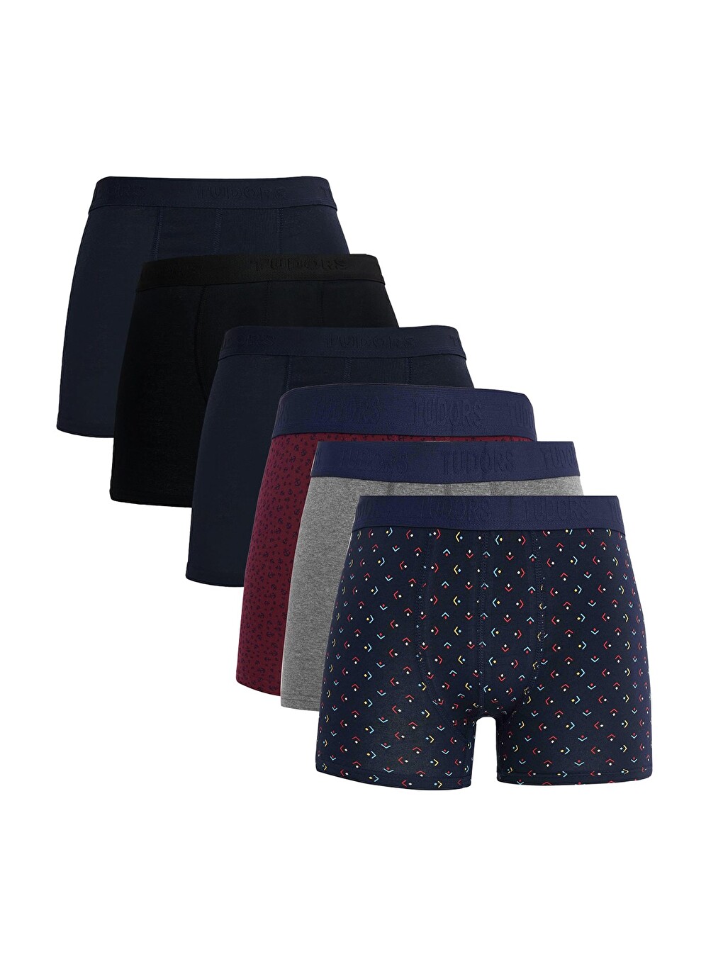 Sarı Erkek 6'lı Premium Seri Pamuklu Elastanlı Esnek Kumaş Boxer (damat Bohçası Çeyiz Seti