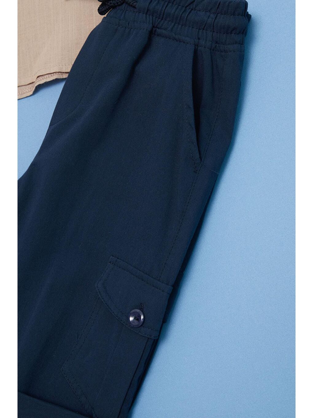 Ekru Erkek Çocuk Krem Gömlek ve Pantolonlu 2'li Takım 15128-3