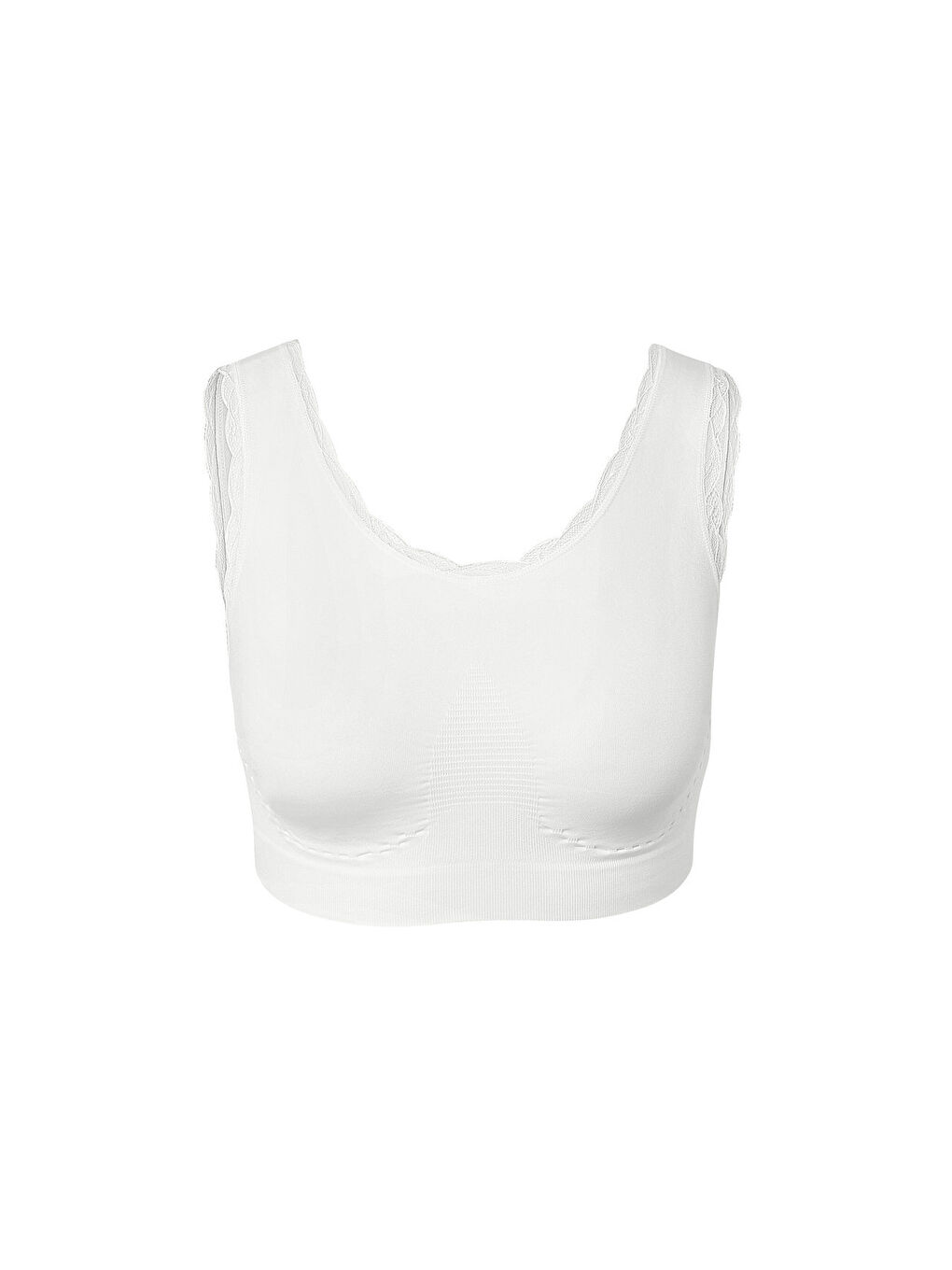 Kadın Büstiyer, Dikişsiz, Beyaz