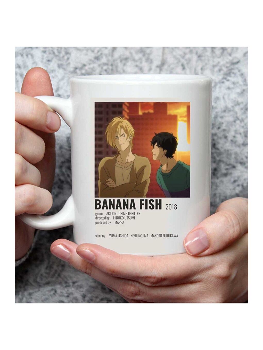 BAM HEDİYELİK EŞYA Karışık Banana Fish Anime Tasarımlı Kupa Bardak