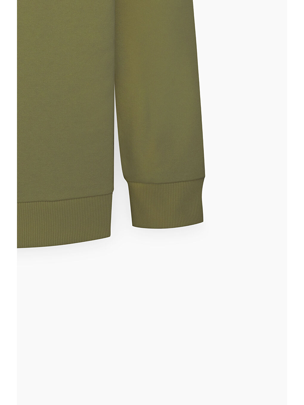 Erkek Haki Oversize Fit Bol Kesim Harvard Lisanslı 3 İplik Pamuklu Bisiklet Yaka Sweatshirt-7