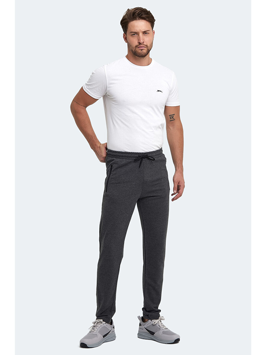 SLAZENGER ONES IN Erkek Eşofman Altı Koyu Gri - 4