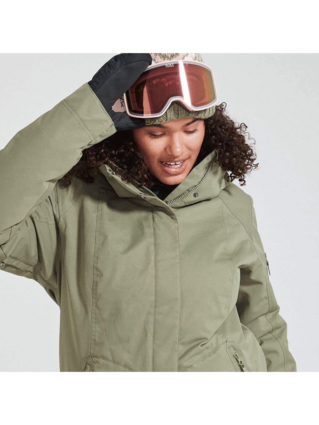 Kadın Snowboard Ceketi Meade Yeşil-1