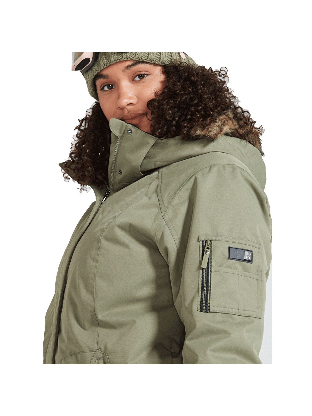 Kadın Snowboard Ceketi Meade Yeşil-2