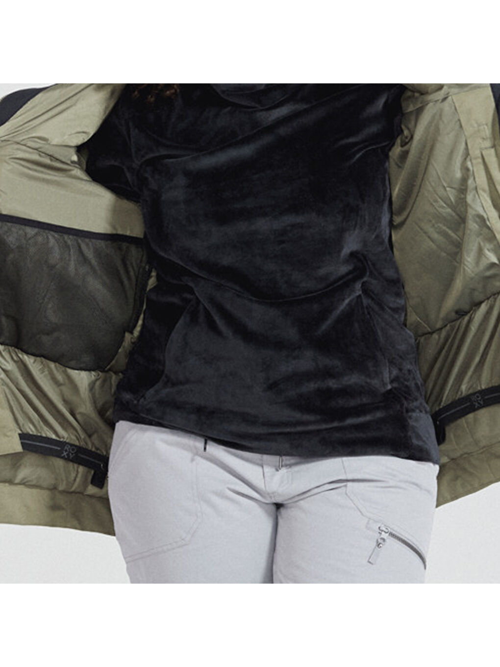 Kadın Snowboard Ceketi Meade Yeşil-4