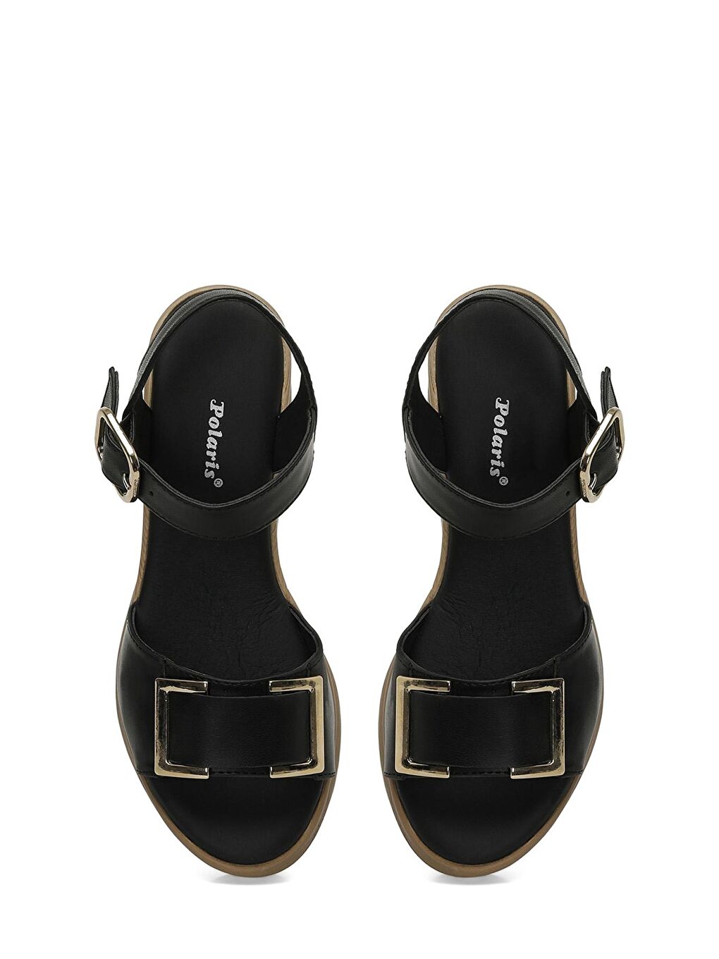 323593T.Z 4FX Siyah Kadın Dolgu Topuk Sandalet-3