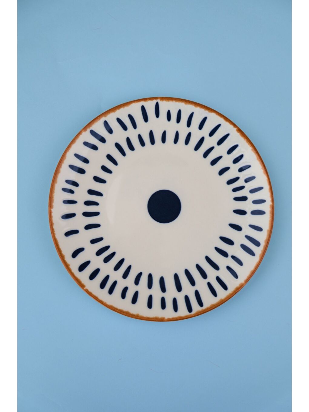 Beyaz Porselen Spotty Kahvaltı ve İkram Takımı 6 Kişilik 14 Parça-6