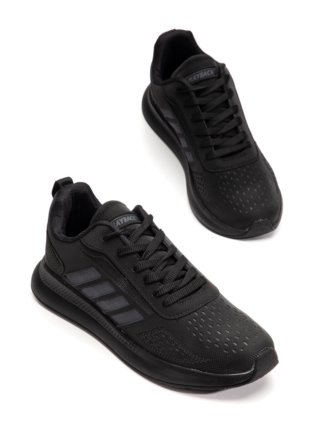 Siyah Duramo Günlük Ortopedik Erkek Sneaker Spor Ayakkabı-3