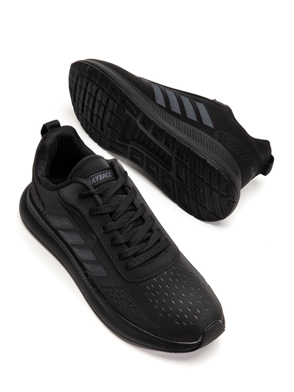 Siyah Duramo Günlük Ortopedik Erkek Sneaker Spor Ayakkabı-4