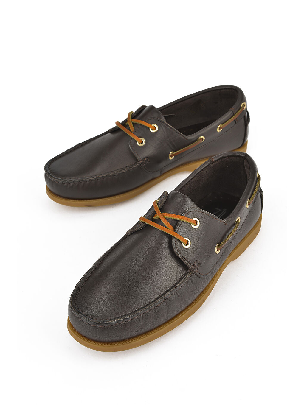 Kahverengi Erkek Hakiki Deri Ayakkabı 1511007ZD1001 Kahve-4