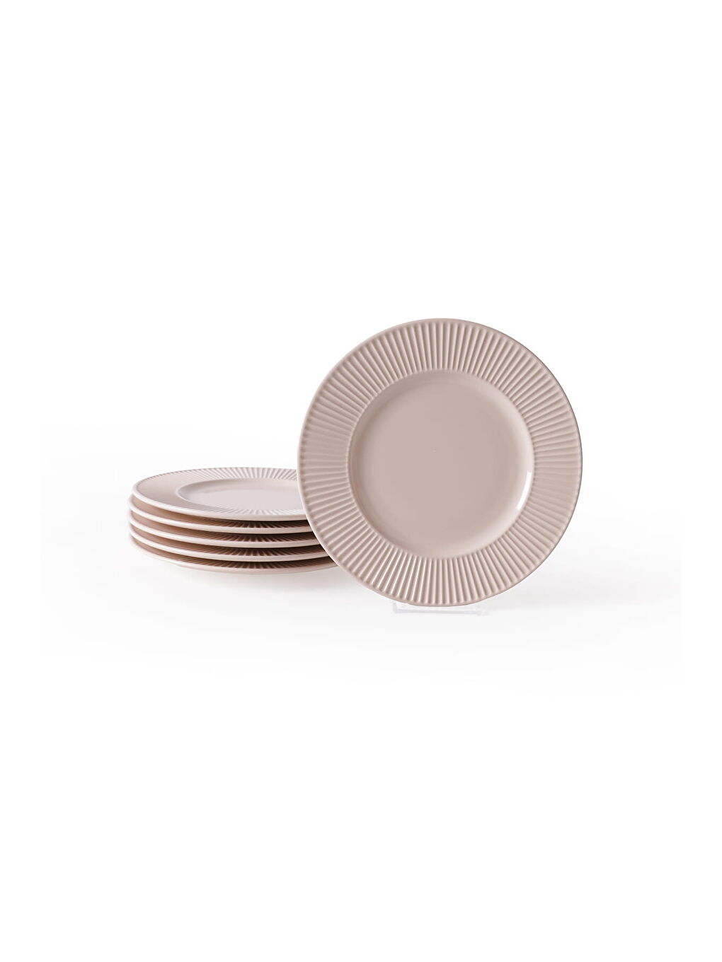 Ekru Krem Myra Pasta Tabağı 22 Cm 6 Adet-5