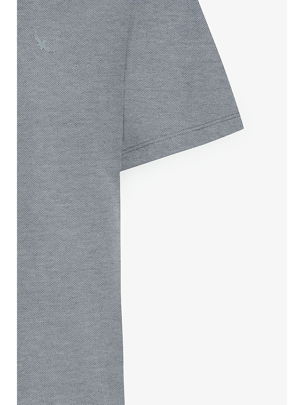 Erkek Mavi Slim Fit Dar Kesim Bisiklet Yaka Pamuklu Tişört-7