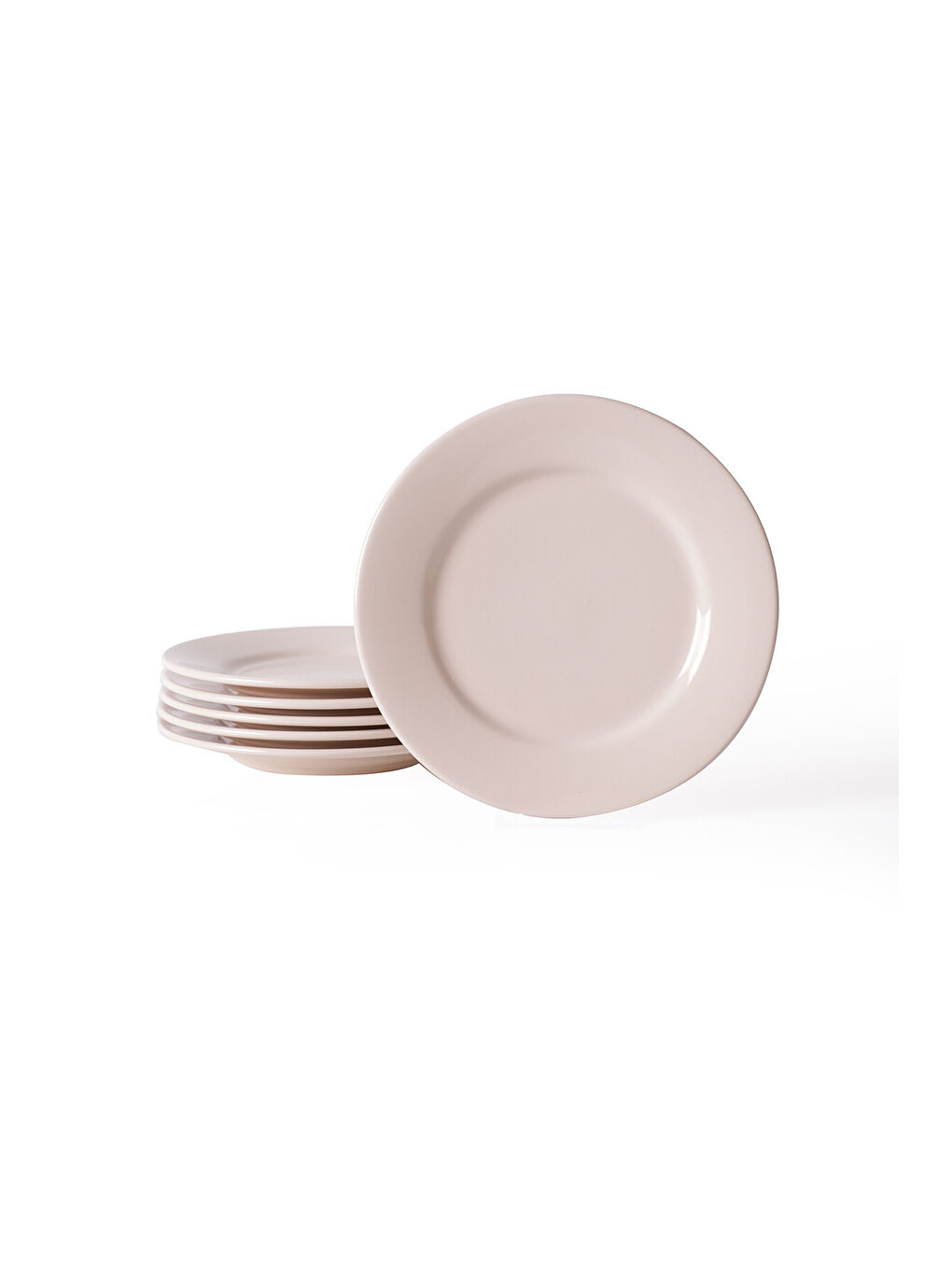Ekru Krem Linda Pasta Tabağı 21 Cm 6 Adet-5