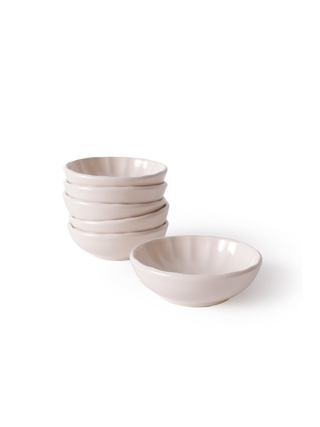 Ekru Mat Krem Sirius Çerezlik / Sosluk 10 Cm 6 Adet-3