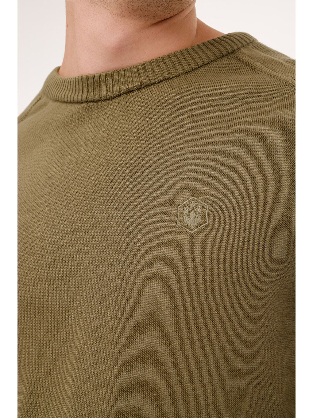 ML RASSA 58CSL502 4PR Haki Erkek Uzun Kol Triko-3