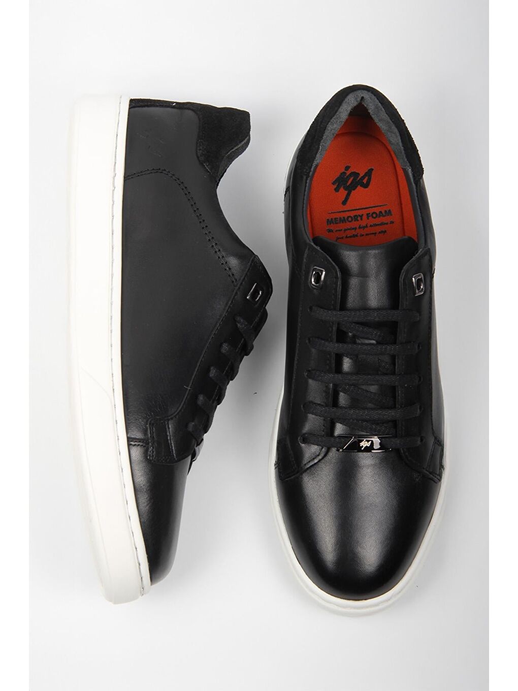 Erkek Siyah Sneaker – Günlük Rahat Taban Ayakkabı-2