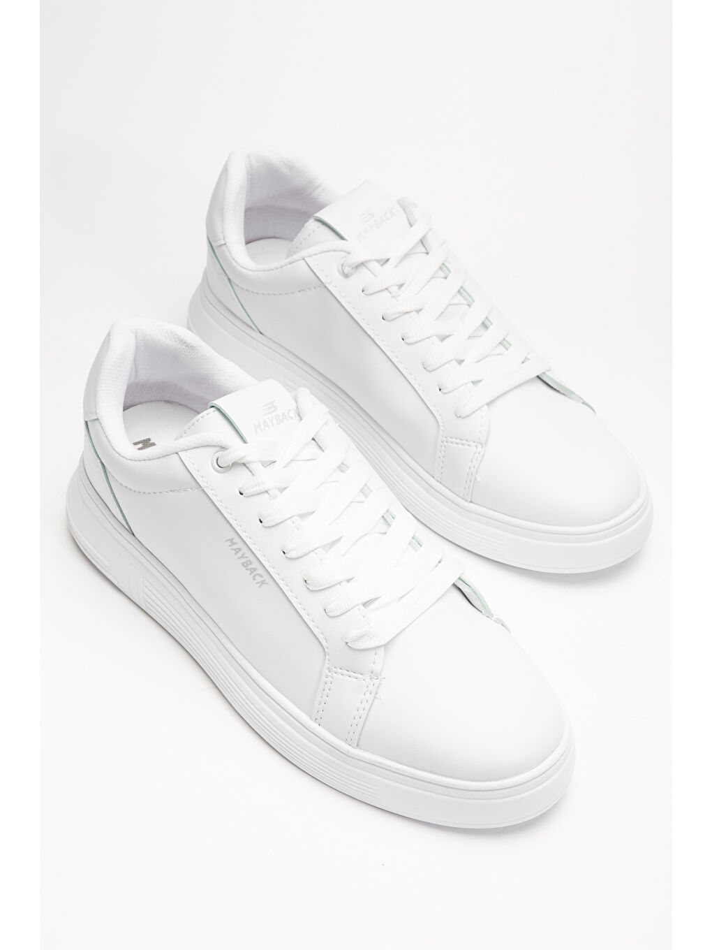 Beyaz Mayback Günlük Ortopedik Erkek Sneaker Spor Ayakkabı-3